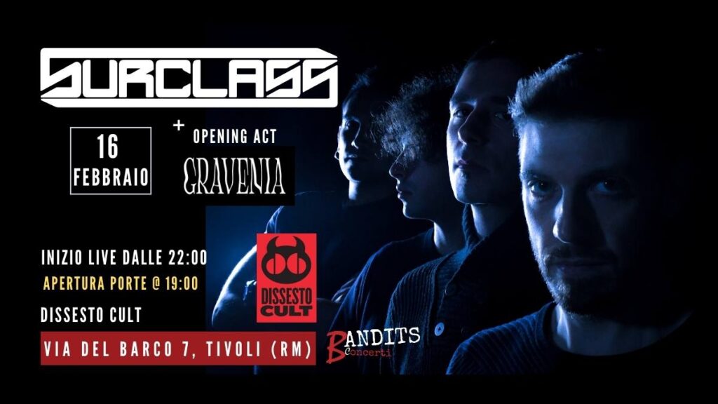 Evento Surclass + Gravenia Live al Dissesto Cult Tivoli