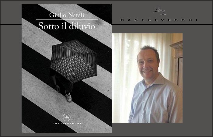 Giulio Natali con il suo nuovo romanzo Sotto il diluvio