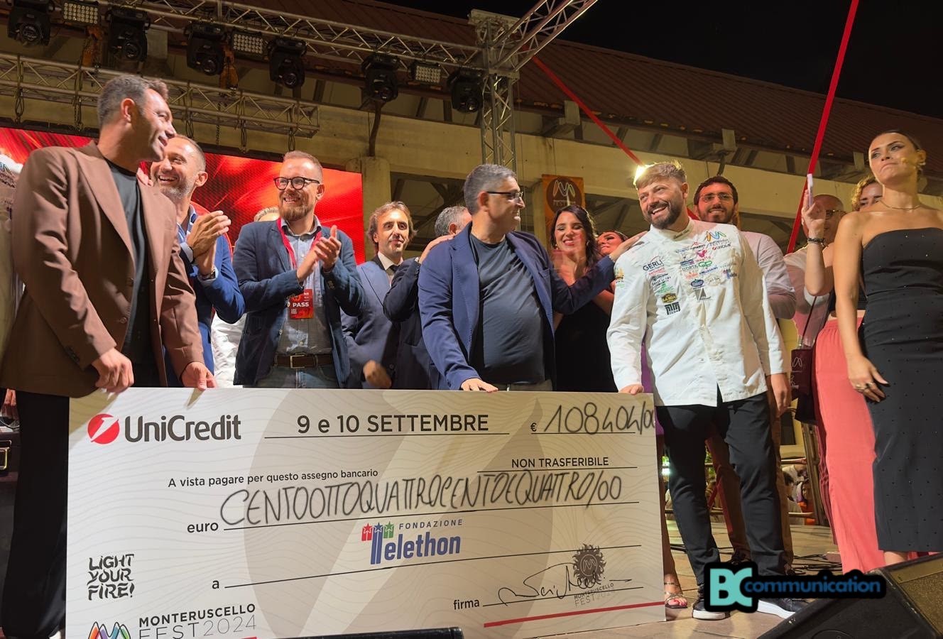 Monteruscello Fest, raggiunti 108.000 euro per Telethon